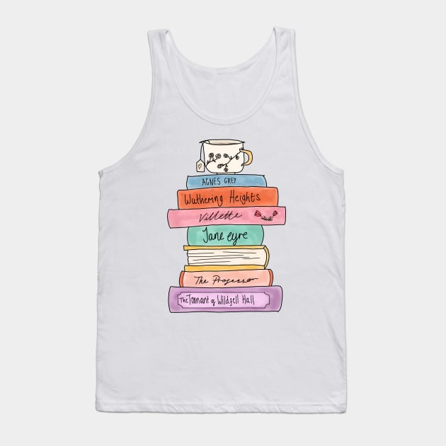 Bronte sisters book stack Tank Top by bookloversclub